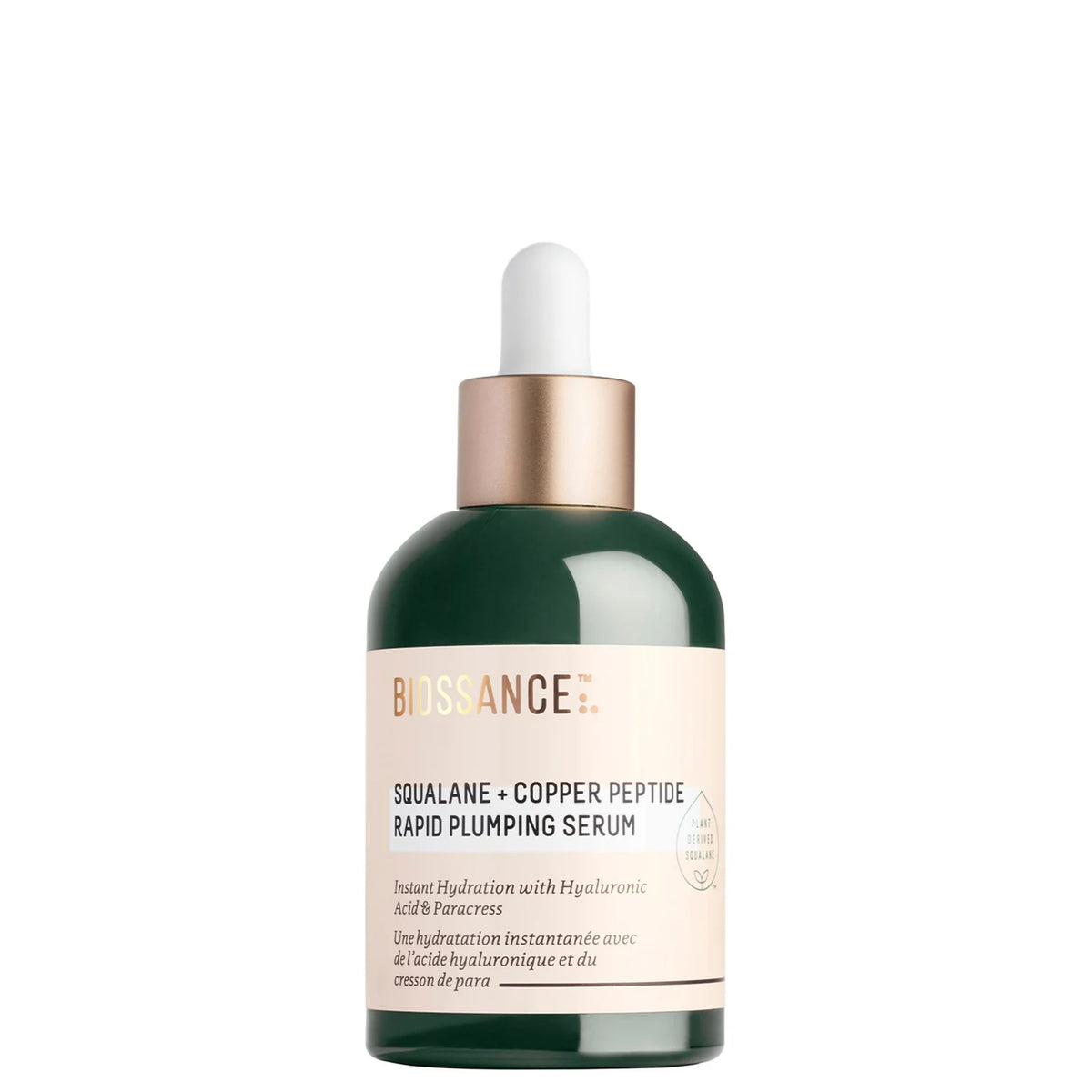 BIOSSANCE Squalane + Copper Peptide Rapid Plumping Serum